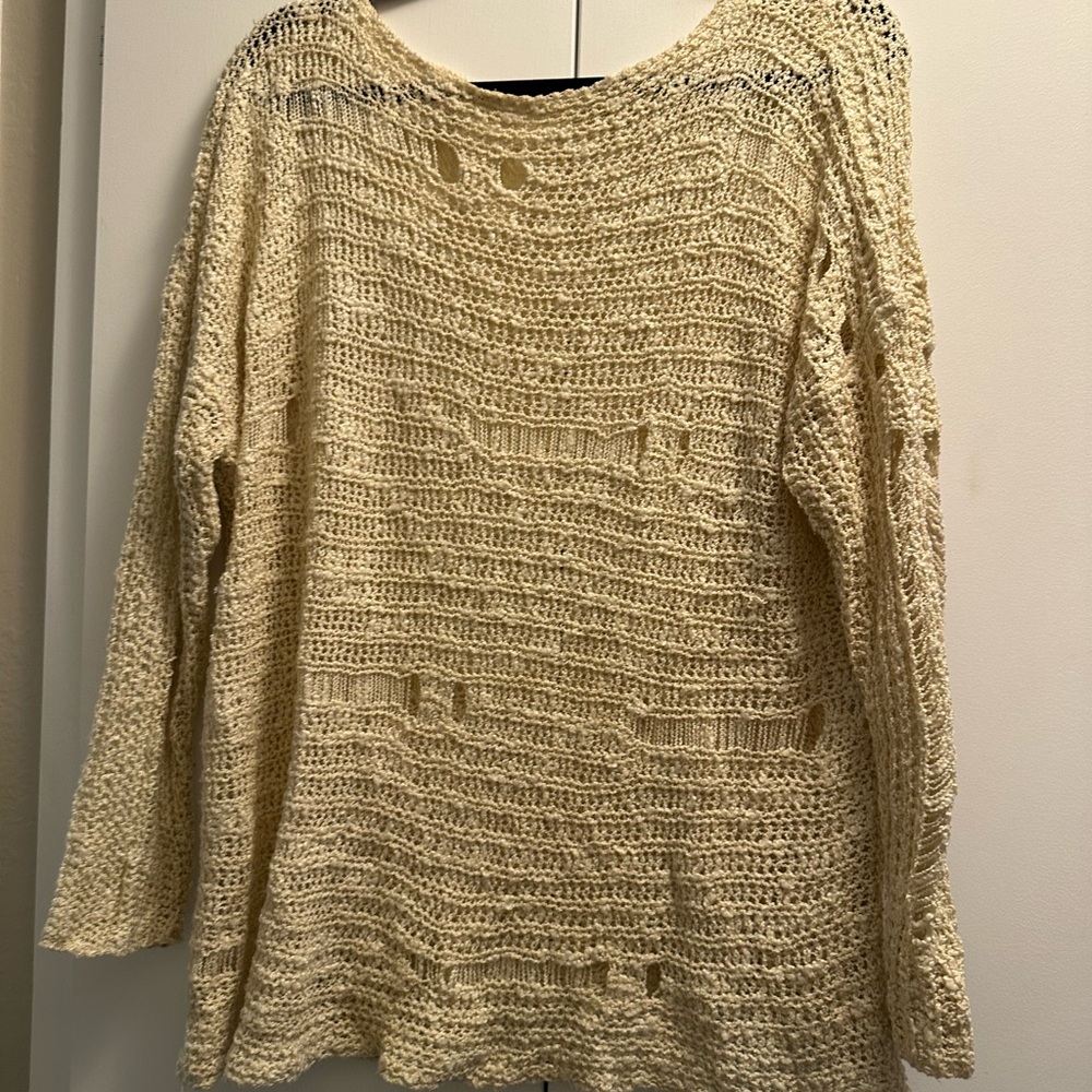 LF Women's Cream Knit Sweater